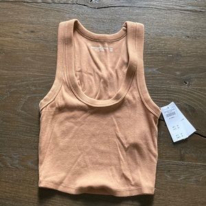 Abercrombie Scoop Neck Crop Tank